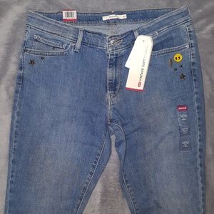 levi's 711 skinny antiqued